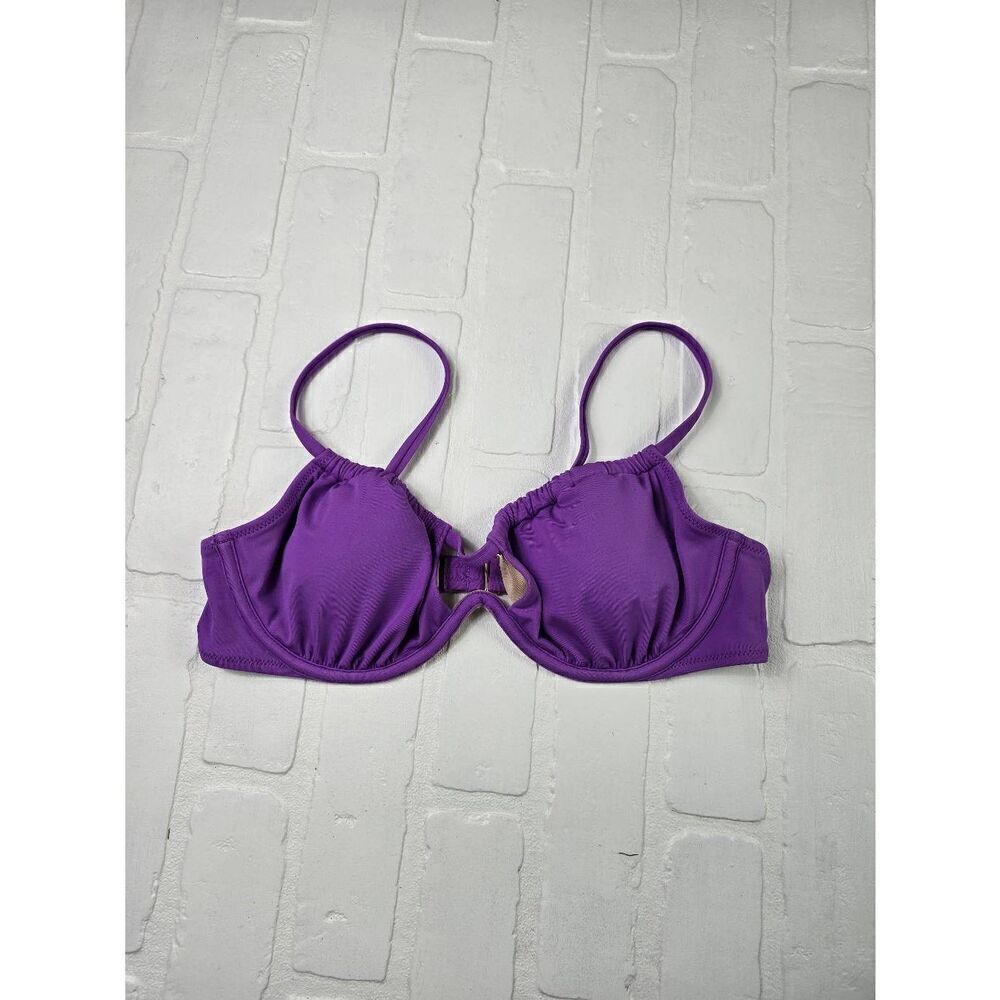 Shade & Shore Purple Underwired Bikini Top 36B
